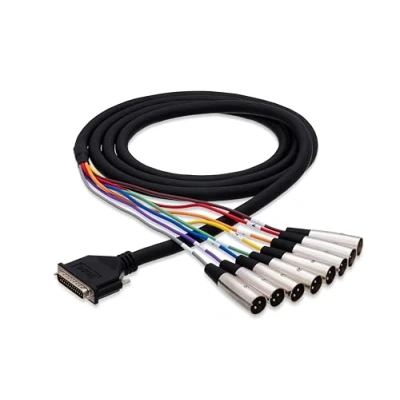 Image of HosaTech DTM 804 4m DB25 to XLR3M Balanced Snake Cable