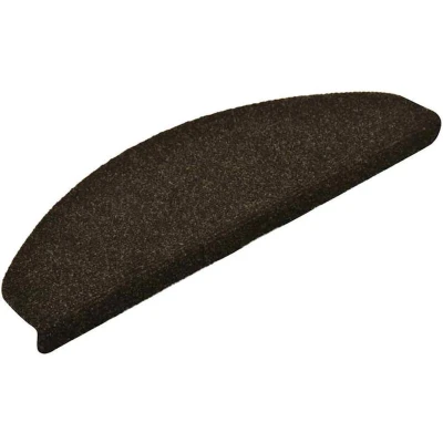 Image of vidaXL Self adhesive Stair Mats 5pcs Dark Brown 65x21x4cm Needle Punch