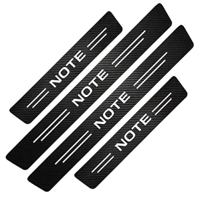 Image of EAGLEG 4pcs Car Door Sill Protector Strips Carbon Fiber Threshold Protective Film Kick Plate Cover Sticker for NIS san Note Accessories