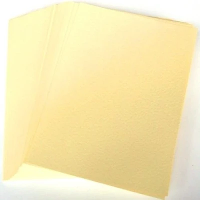 Image of Stella Crafts A4 Hammered Cream Card Stock x 50 Sheets, 260gsm (297mm 210mm)
