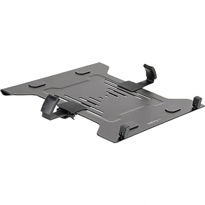 Image of StarTech.com VESA Laptop Tray Adjustable Monitor ARM Secures Notebooks (4.5kg / 9.9lb) 75x75 &amp; 100x100 Mount Holes Ventilated For Desk Mounts/Stands (LAPTOP TRAY)