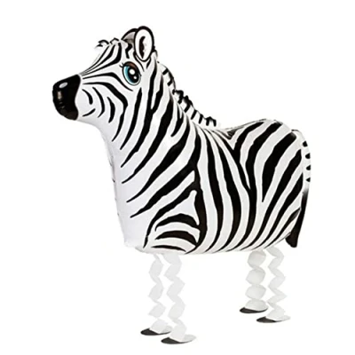 Image of Party Balloons Zebra Jungle Walking Pet Balloon Animal Airwalker Foil Helium Kids Fun Birthday