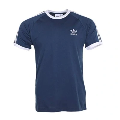 Image of adidas Originals Men&#039;s 3 Stripes T Shirt, Night Marine, S