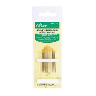 Image of Gold Eye Embroidery Needles Size 3/9 16/Pkg