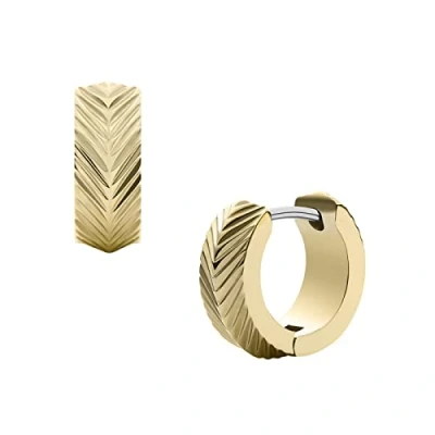 Image of Fossil Earrings for Women Harlow, Length: 13.2mm, Width: 13.9mm, Height: 13.2mm Gold Stainless Steel Earrings, JF04116710