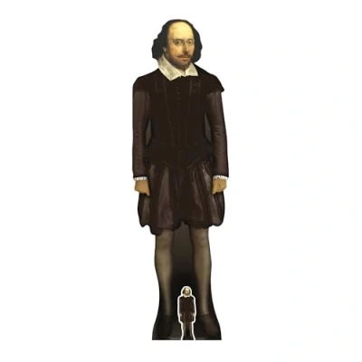 Image of Star Cutouts Cut Out of William Shakespeare