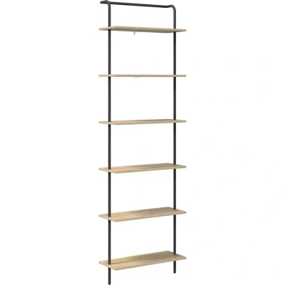 Image of vidaXL Bookshelf Sonoma oak 60 x 24 203 cm Engineered wood