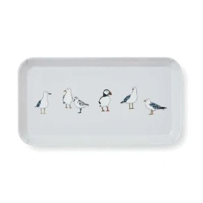 Image of Cooksmart British Designed Small Serving Tray Dinner For Multiple Uses Around The Home Trays Food Or Drinks Coastal Birds
