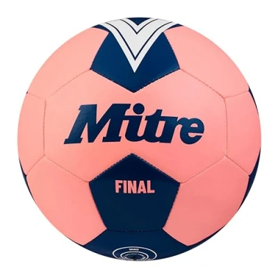 Image of Mitre Final Recreational Football Perfect for Kids Gift, Fluo Pink/Midnight Blue, 5