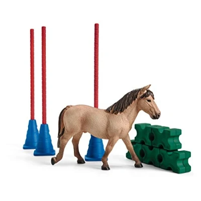 Image of Schleich 42483 Pony Slalom Farm World Toy Playset from 3 years