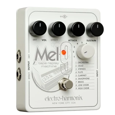 Image of Electro Harmonix Electric Guitar Effect with MEL9 Filter Synthesizer, Tape Replay Mach