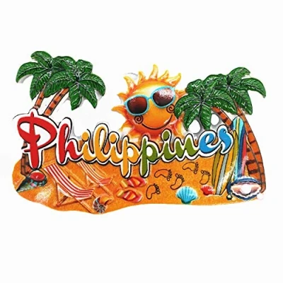 Image of Philippines Fridge Magnet Travel Souvenir Gift Home Kitchen Decoration, Refrigerator Magnetic Sticker Collection