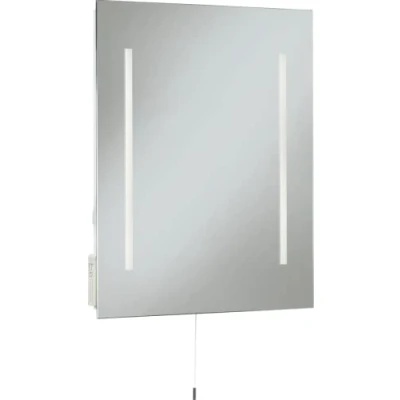 Image of KnightsBridge 230V IP44 10W 500 x 390mm LED Mirror with Dual Shaver Socket