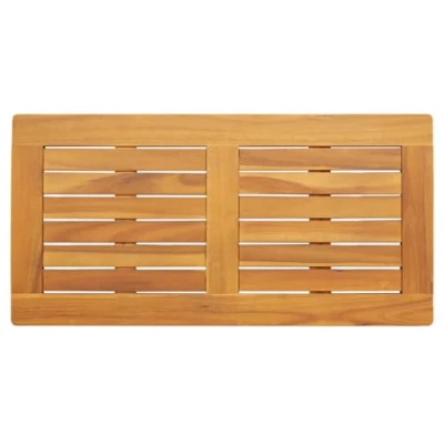 Image of vidaXL Table Top 80 x 40 2.2 cm Rectangular Solid Teak Wood