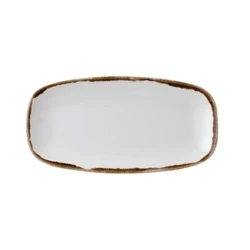 Image of Dudson Harvest Chefs&#039; Oblong Plate Nat 355x189mm 13 7/8&quot;x7 3/8&quot; (Box 6)
