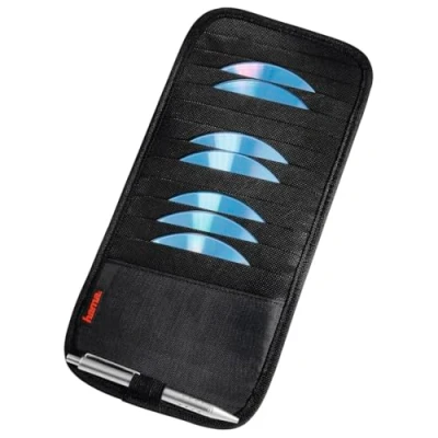 Image of Hama 12 CD Automotive Sun Visor Case Black, 00017327