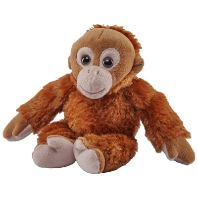 Image of Wild Republic Pocketkins Eco Orangutan, Stuffed Animal, 5 Inches, Plush Toy, Made from Recycled Materials, Friendly