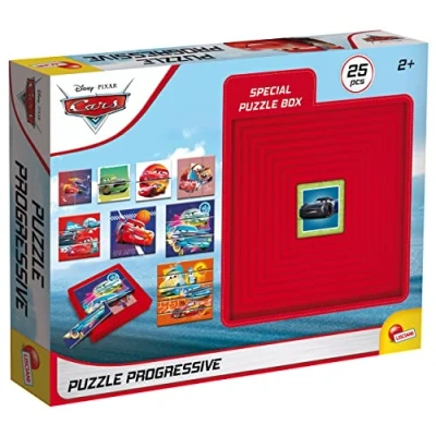 Image of Liscianigiochi 97784 Progressive 9 Cars Puzzles, Multi Coloured