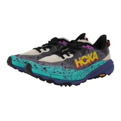 Image of HOKA ONE 1147791 OMN Speedgoat 6 Men Oatmeal/Mountain IRIS UK 10.5