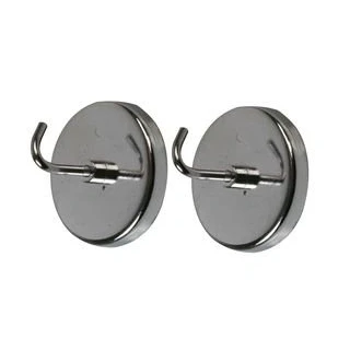 Image of Duratool D02132 Magnetic Hooks Metal 2&quot; (51mm) 2 Pack