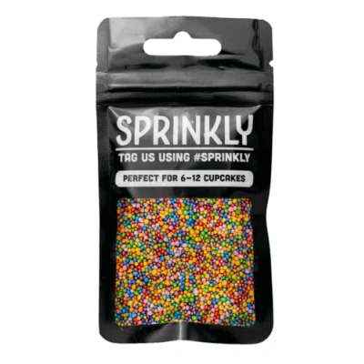 Image of SPRINKLY Glimmer 100&#039;s &amp; 1000&#039;s (No E171) Rainbow 30g
