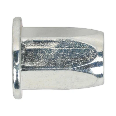 Image of Sealey TIFHM8 Threaded Insert (Rivet Nut) M8 Full Hex Standard Flange Pack of 50