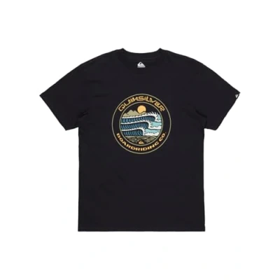 Image of Quiksilver EV Three SEAS Print Tshirt, Men&#039;s, Size: Medium, Black