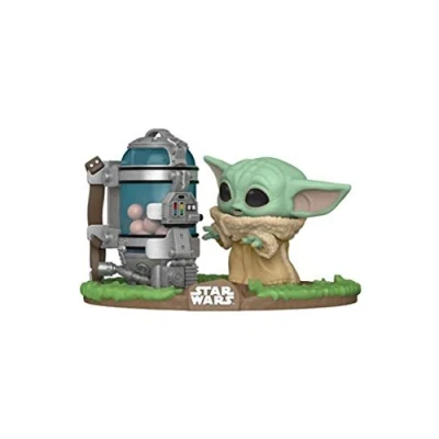 Image of Funko Pop! Deluxe: Star Wars: the Mandalorian Grogu (the Child, Baby Yoda) (Grogu Yoda), With Canister Collectable Vinyl Figure Gift Idea Official Merchandise