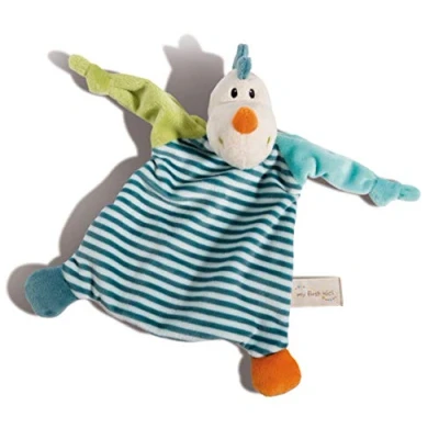Image of NICI 43704 Comforter Dragon Dragilu Approx. 25x25cm, for Newborns, Beige/Multi Coloured