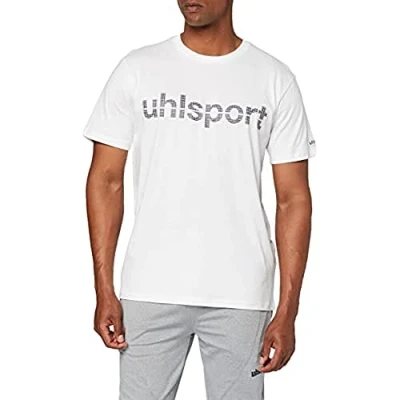 Image of Uhlsport Men Essential Promo T Shirt White, 2X Small