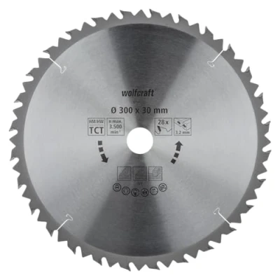 Image of wolfcraft TC Circular Table Saw Blade, Brown Series I 6741000 Fast, Rough cuts