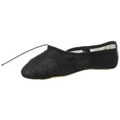 Image of Bloch Women&#039;s Dansoft Full Sole Leather Ballet Slipper/Shoe Dance, Black, 5 UK