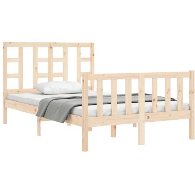 Image of vidaXL Bed Frame without Mattress Small Double Solid Wood