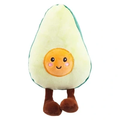 Image of VFM Avocado Soft Toy Food Themed Cute Plush Cuddly Fluffy Stuffed Plushie, Gifts for Birthday, Valentine&#039;s Day Chirstmas 27cm Multi Coloured