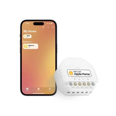 Image of Meross Smart Light Switch Module, DIY Wall Wireless Relay works with Apple HomeKit, Alexa, Google, Remote and Voice Control, No Hub Required, 2.4GHz, 10A