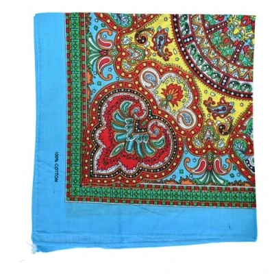 Image of Paisley Print Men&#039;s Cotton Funky Headband Scarf Headwear Bandana UK Blue Yellow red