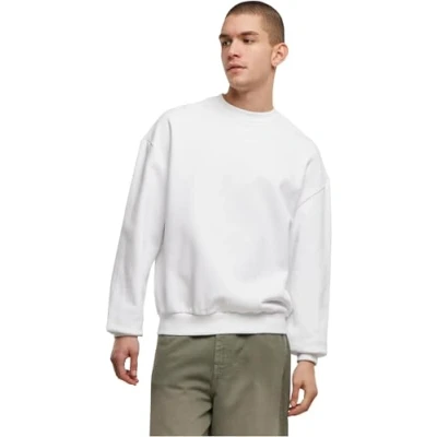 Image of Build Your Brand Men&#039;s Ultra Heavy Cotton Crewneck Sweatshirt, White, XXL