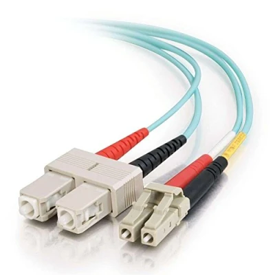 Image of C2G 3m Fibre/Fiber Optic Cable for 10Gb Base SR and 10GBase LRM LC/SC LSZH Duplex Multimode 50/125 Fibre
