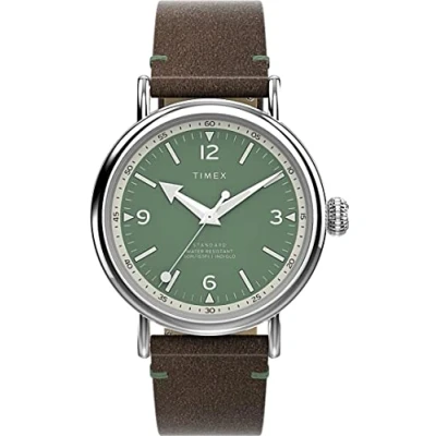 Image of Timex Men Analogue Quartz Watch with Leather Strap TW2V71200