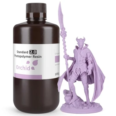 Image of ELEGOO Upgraded Standard 3D Printer Resin, Photopolymer 405nm UV Curing Resin for LCD/DLP Printing Orchid 1000g