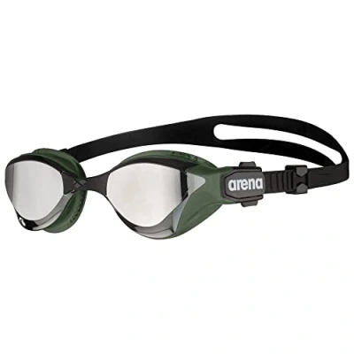 Image of arena Cobra Tri Swipe Mirror Unisex Adult Triathlon Goggles, Swimming Pool Goggles with Lenses, Anti Fog, UV Protection, 3 Interchangeable Nose Bridges