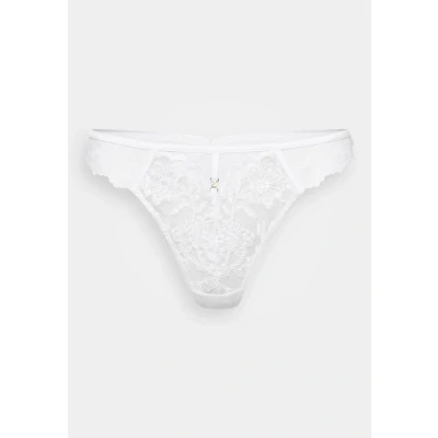 Image of Ann Summers The Icon Thong White, Sequin Embellished Womens Underwear, Flattering &amp; Easy to Wear G String Knicker, Bridal Lingerie
