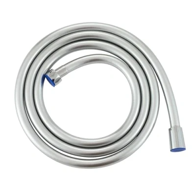 Image of Muxios PVC Smooth Shower Hose 2 Meters 78 inch, Replacement Pipe with Brass Connections, Flexible Anti Twist, Silver