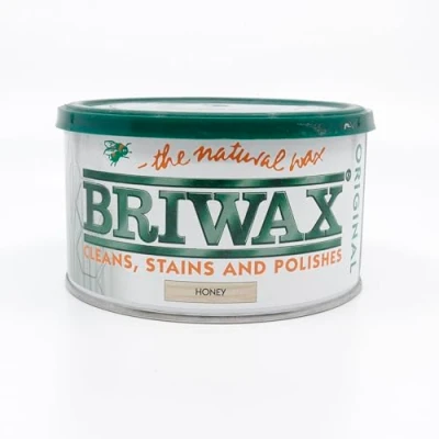 Image of Briwax Original Honey Wax Polish 400g (Japanese Labelled Version) Same UK Product Inside Furniture Cleans, Stains and Polishes