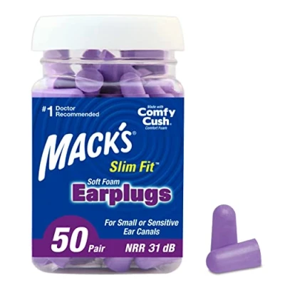 Image of Mack&#039;s Slim Fit Ear Plugs (50 Pair) Purple