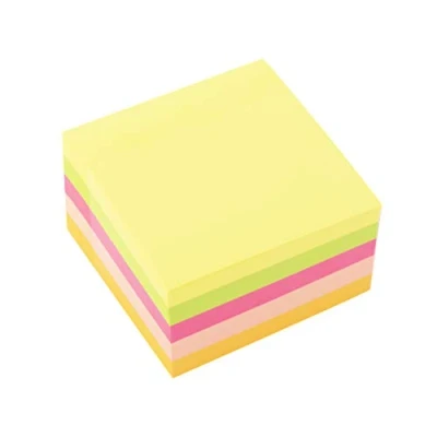 Image of D.RECT Sticky Notes Set of 1 Pieces 75x75mm 1x450 a Pad Sheets Office Supplies Neon Color