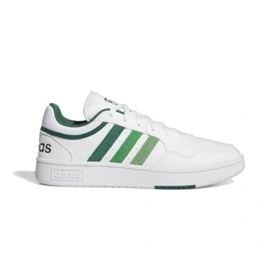 Image of adidas Men&#039;s Hoops 3.0 Low Classic Vintage Shoes, Ftwr White Collegiate Green Green, 3.5 UK
