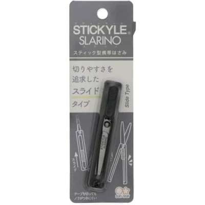 Image of SUN STAR Slarino Travel Ready Compact Scissors Pocket Sized &amp; Portable, Black S3720004 (Authentic Hologram for US and EU Only)