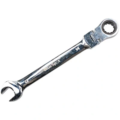 Image of AB Tools 14mm Metric Flexible Flexi Head Ratchet Combination Spanner Wrench 72 Teeth