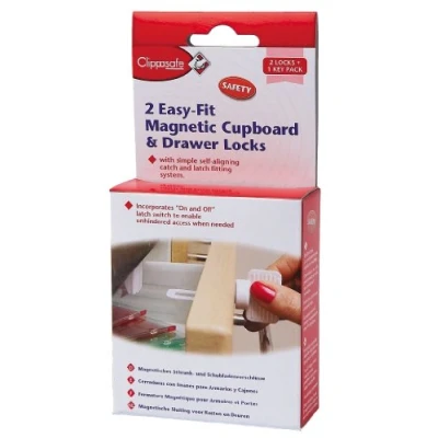 Image of Clippasafe Easy Fit Magnetic Cupboard and Drawer Locks